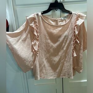 Angel flutter sleeve summer top